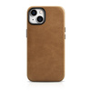 iCarer Oil Wax Premium Leather Case iPhone 14 Plus Magnetic Leather Case with MagSafe Brown (WMI14220703-TN)