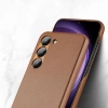 Dux Ducis Grit Hülle für Samsung Galaxy S23+ elegante Hülle aus Kunstleder braun