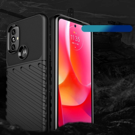 Thunder Case flexible gepanzerte Hülle für Motorola Moto G Power 2022 schwarz