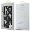 Etui Guess 4G Printed Colored Peony Pattern MagSafe do Samsung Galaxy S25 czarny