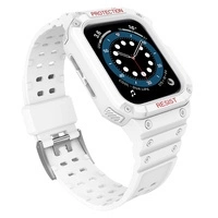 Schutzarmband für Apple Watch 38/40/41 mm Panzergehäuse-Armband - Weiß