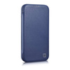 iCarer CE Premium Leather Folio Case for iPhone 14 Plus Flip Magnetic MagSafe Blue (WMI14220715-BU)