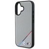 Original Case IPHONE 16 BMW Hardcase M Carbon Tricolor Line MagSafe (BMHMP16S23PUPDG) gray