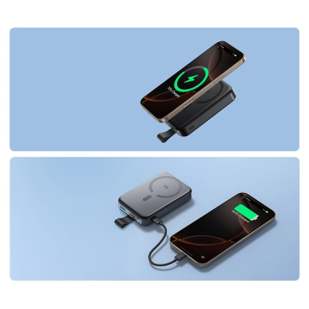 Joyroom JR-PBM11 Powerbank 10000mAh 22.5W Qi2, MagSafe compatible, with stand - black