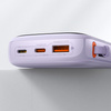 Baseus Qpow Powerbank 10000mAh integrierter Lightning 20W Schnellladekabel SCP AFC FCP lila (PPQD020005)