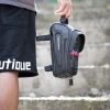 Rockbros B68 Fahrradtasche für gepanzerten Rahmen mit Handytasche und Abdeckung 1,7 l – Schwarz