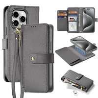 Dux Ducis Lawa Leather Case for iPhone 15 Pro Max - Gray