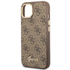 Oryginalne Etui IPHONE 14 PLUS Guess Hard Case 4G Vintage Gold Logo (GUHCP14MHG4SHW) brązowe