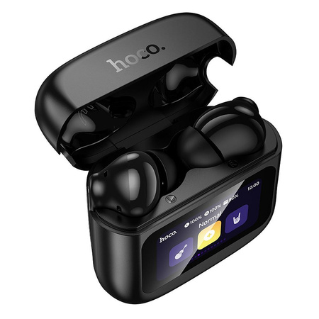 HOCO słuchawki bezprzewodowe bluetooth z ekranem dotykowym TWS EQ14 czarne