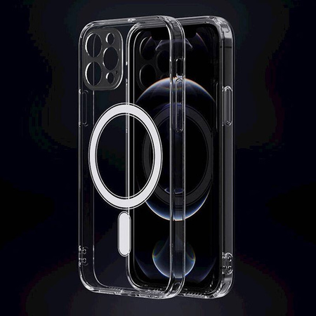 Nakładka Anti Shock 1,5 mm Magsafe do iPhone 12 / 12 Pro 6,1" transparentna
