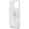 Karl Lagerfeld Karl&amp;Choupette Glitter MagSafe case for iPhone 15 Pro Max - transparent