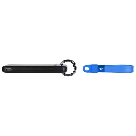 Verbatim Dysk SSD 1TB - brelok do kluczy  z kablem USB 3.2 gen.2 czarno-niebieski/black-blue 32191