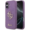 Guess Fixed Glitter Big 4G Hülle für iPhone 17 - Lila