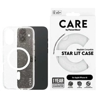 CARE by PanzerGlass Flagship Star Lit Case iPhone 16 6,1" weiß/weiß MagSafe 1341