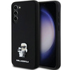 Oryginalne Etui KARL LAGERFELD hardcase Silicone Karl&Choupette Metal Pin KLHCS24MSMHKCNPK do Samsung Galaxy S24 Plus czarny