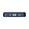 iCarer CE Oil Wax Premium Leather Folio Case iPhone 14 Plus magnetische Klapphülle MagSafe blau (AKI14220707-BU)