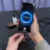Dudao L20MAX 4in1 Kabel / Lanyard USB-A / USB-C / Lightning PD QC 65W 1.5m - Schwarz