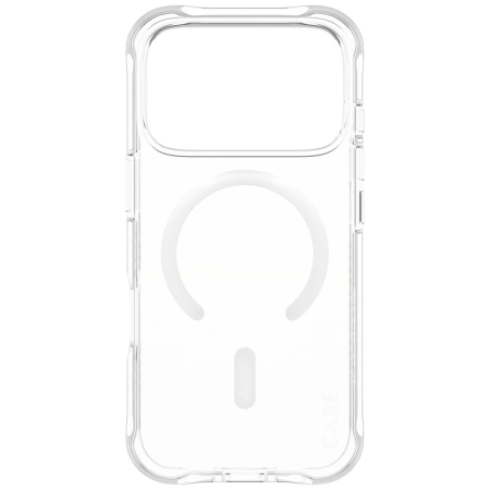 CARE by PanzerGlass Modisches Samba Case mit weißem MagSafe für iPhone 17 Pro - Transparent