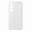 Samsung Silicone Grip Cover etui Samsung Galaxy S23 silikonowy pokrowiec z paskiem na rękę białe (EF-GS911TWEGWW)