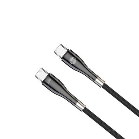 Forever kabel Sleek USB-C - USB-C 2,0 m 60W czarny