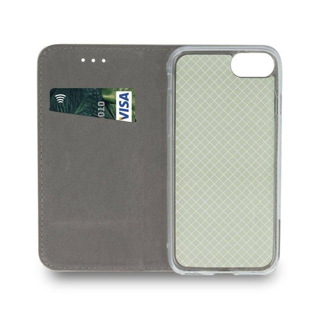 Etui HUAWEI P20 LITE portfel z klapką skóra ekologiczna Kabura Magnet Book zielony 