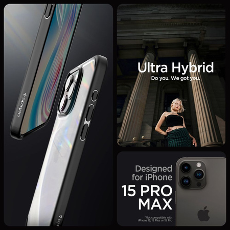 Spigen ULTRA HYBRID IPHONE 15 PRO MAX MATTSCHWARZ