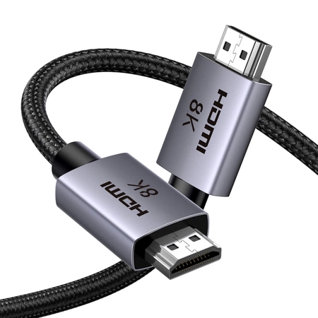 Ugreen HD171 cable with HDMI 2.1 8K connectors certified, 1 m long - gray