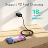 Choetech IP0041 USB-C / Lightning MFi 480 Mbit/s 3A 2 m Kabel – Schwarz