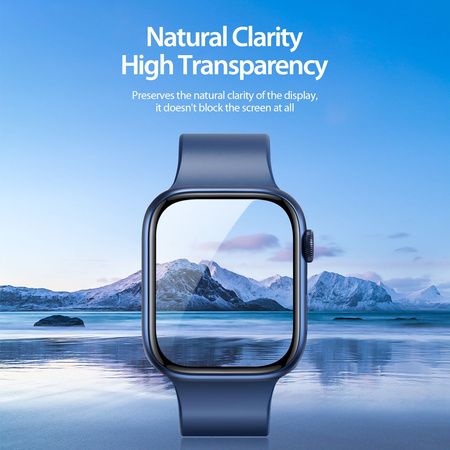 DUX DUCIS protektor PMMA z ramką do Apple Watch 10 46 mm czarne