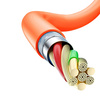 Angled cable USB-C - Lightning 30W 1m rotation 180° Dudao - orange