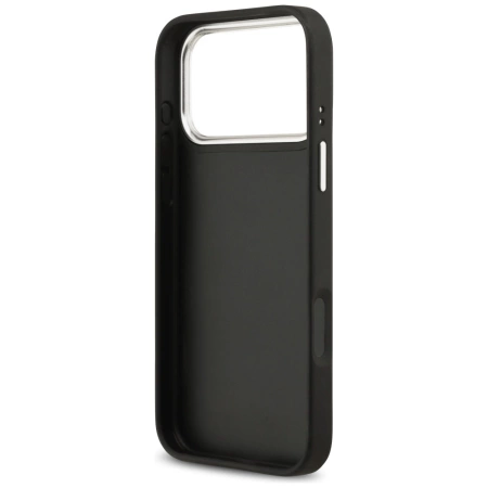 Guess Grained Big 4G Classic Logo case for iPhone 17 Pro Max - black