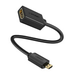 Adapter UGREEN 20134 Micro HDMI do HDMI, 20cm (czarny)