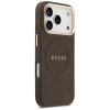 Etui Guess Peony Hot Stamp MagSafe na iPhone 17 Pro - brązowe