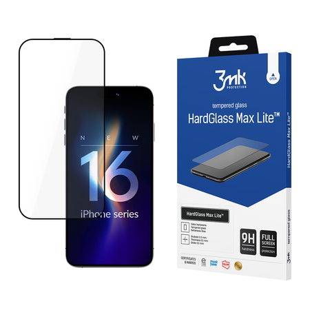 Szkło hartowane do iPhone 16 Pro / 17 - 3MK HardGlass Max Lite
