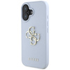 Schutzhülle IPHONE 16 Guess Grained Big 4G Logo Small Classic Logo blau