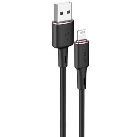 Kabel MFI USB - Apple Lightning 3A 1,2m Szybkie Ładowanie i Przesyłanie Danych Acefast Zinc Alloy Silicone Charging Data Cable (C2-02) czarny