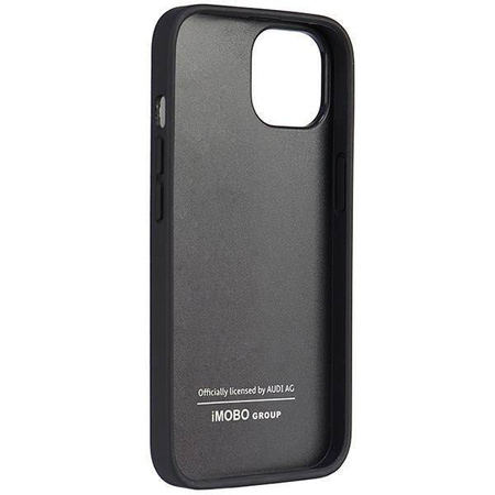 Audi Synthetic Leather iPhone 14 6.1" czarny/black hardcase AU-TPUPCIP14-TT/D1-BK