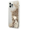 Original Handyhülle IPHONE 12 / 12 PRO Guess Hardcase Glitter Charms (GUOHCP12MGLHFLGO) gold