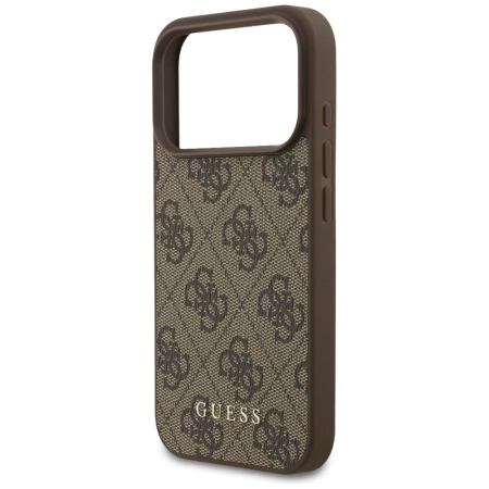 Etui Guess 4G Classic na iPhone 17 Pro - brązowe