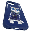 Nimmy etui iPhone 15 6.1" niebieski/blue  Glasses Cool Cat