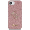 Guess Fixed Glitter Big 4G iPhone 16e Hülle - Rosa
