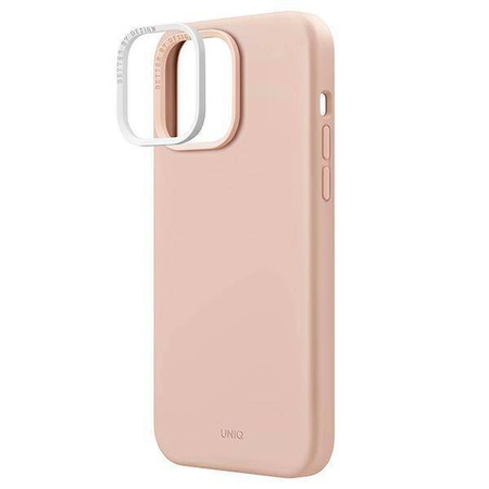 Uniq Hülle Lino Hue iPhone 14 Pro Max 6.7&quot; Magclick Charging pink/blush pink