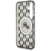 Etui Karl Lagerfeld Button Karl&Choupette Heads On KL Pattern MagSafe Samsung Galaxy S25 czarny
