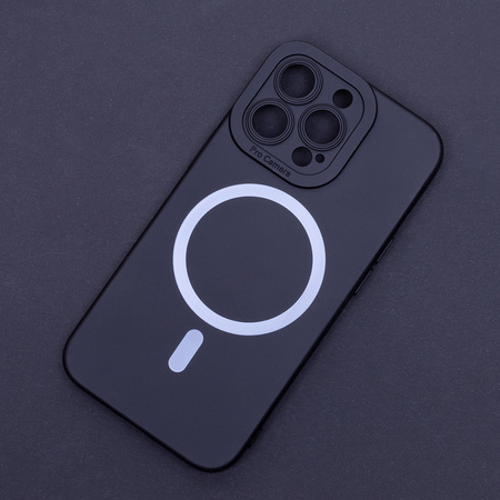 Nakładka Silicon Mag do iPhone 16 Plus 6,7&quot; czarna