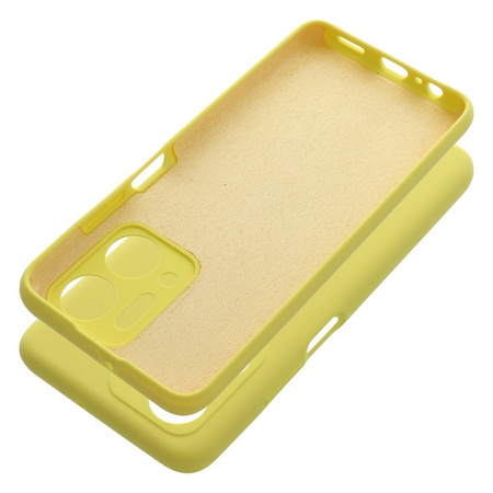 Futerał SILICONE 2mm do HONOR X7A żółty