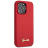 Guess GUHCP13XLSLMGRE iPhone 13 Pro Max 6.7" red/burgundy hard case Silicone Vintage Gold Logo