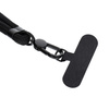 Zawieszka SWING (8mm) do telefonu z regulacją długości / długość sznura 165cm (max 82,5cm w pętli) / na ramię lub szyję - czarny