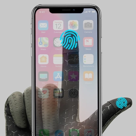 Rockbros Atmungsaktive Vollfinger-Fahrradhandschuhe, Größe: XL - Grün