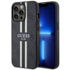 Guess GUHMP13LP4RPSK iPhone 13 Pro / 13 6.1&quot; black/black hardcase 4G Printed Stripes MagSafe