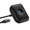 Rozdzielacz HUB 1m USB 3.0 na 3x USB 2.0 + 1x USB 3.0 Baseus Square Round 4 w 1 Adapter (CAHUB-AY01) czarny